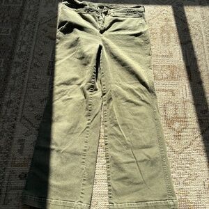 AYR Khaki Green Twill Wide Leg pants -